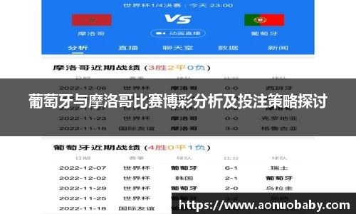 葡萄牙与摩洛哥比赛博彩分析及投注策略探讨