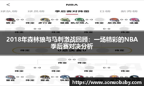 米兰2018年森林狼与马刺激战回顾：一场精彩的NBA季后赛对决分析